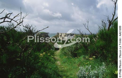 fort de Sarah Bernarht, Belle-Ile. - © Philip Plisson / Plisson La Trinité / AA01699 - Photo Galleries - Fort