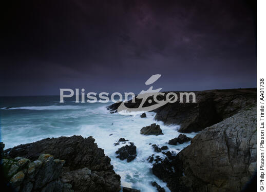 La côte sauvage à Belle-Ile-en-mer. - © Philip Plisson / Plisson La Trinité / AA01738 - Nos reportages photos - Morbihan