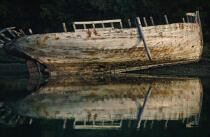 Reflet d'une épave. © Philip Plisson / Plisson La Trinité / AA01828 - Nos reportages photos - Hydrologie