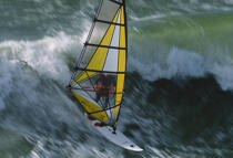 Windsurf. © Philip Plisson / Plisson La Trinité / AA01837 - Nos reportages photos - Sport et loisir