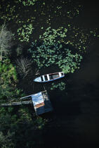Barque sur le Canal de Nantes à Brest. © Philip Plisson / Plisson La Trinité / AA01893 - Photo Galleries - Hydrology