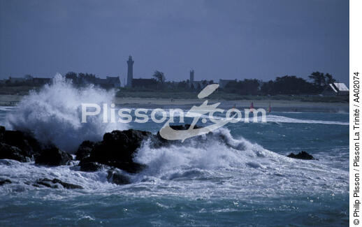 Vue de la plage de la Torche. - © Philip Plisson / Plisson La Trinité / AA02074 - Nos reportages photos - Eckmühl
