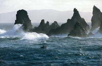 Pêche en Galice, proche du phare Cabo Ortegal. © Philip Plisson / Plisson La Trinité / AA02107 - Nos reportages photos - Tempête