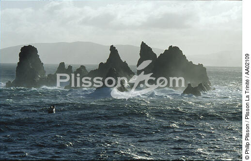 Proche du phare Cabo Ortegal, pêche pendant la tempête. - © Philip Plisson / Plisson La Trinité / AA02109 - Nos reportages photos - Galice