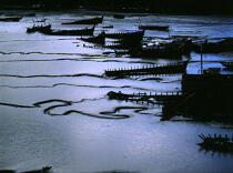 Cimetière de thonier dans le Blavet © Philip Plisson / Plisson La Trinité / AA02132 - Photo Galleries - Shipwreck