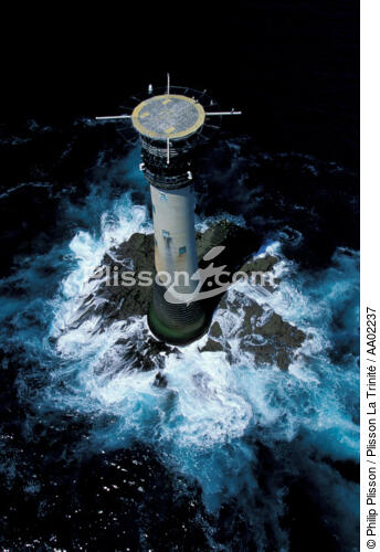 Wolf Rock lighthouse in England. - © Philip Plisson / Plisson La Trinité / AA02237 - Photo Galleries - Area (GB)