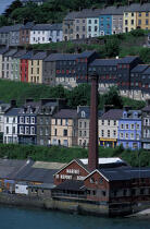Cobh et ses maisons colorées. © Philip Plisson / Plisson La Trinité / AA02287 - Photo Galleries - Ireland