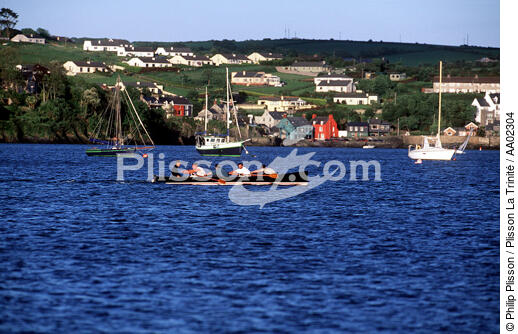 Rameurs à Kinsale. - © Philip Plisson / Plisson La Trinité / AA02304 - Photo Galleries - Rowing boat