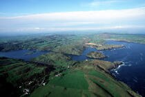 Paysage irlandais, vue aérienne. © Philip Plisson / Plisson La Trinité / AA02310 - Nos reportages photos - Irlande, l'île verte
