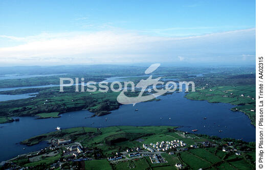 Vue aérienne de Baltimore - © Philip Plisson / Plisson La Trinité / AA02315 - Nos reportages photos - Irlande