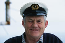 Portrait de Dick O'Driscol, gardien de phare du Fastnet. © Philip Plisson / Plisson La Trinité / AA02334 - Nos reportages photos - Portrait