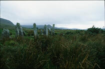 Mégalithes dans la campagne irlandaise. © Philip Plisson / Plisson La Trinité / AA02359 - Nos reportages photos - Irlande, l'île verte