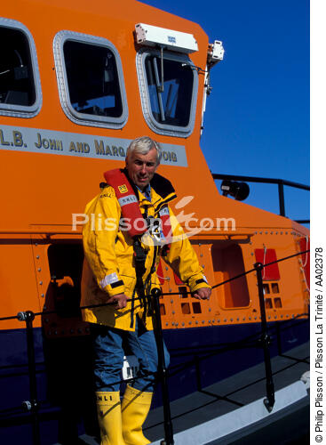 Portrait de Sean, patron du canot de sauvetage de Valencia Island. - © Philip Plisson / Plisson La Trinité / AA02378 - Photo Galleries - Job