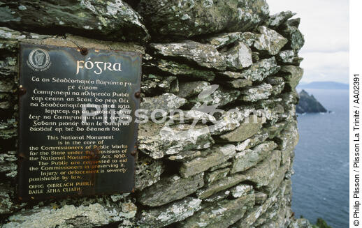 Skellig Michael en Irlande. - © Philip Plisson / Plisson La Trinité / AA02391 - Photo Galleries - Wall
