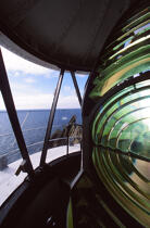 Lentille du phare de Skellig. © Philip Plisson / Plisson La Trinité / AA02393 - Nos reportages photos - Phares Irlande