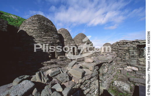 Skellig Michael en Irlande. - © Philip Plisson / Plisson La Trinité / AA02396 - Nos reportages photos - Irlande