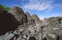 Skellig Michael en Irlande. © Philip Plisson / Plisson La Trinité / AA02396 - Nos reportages photos - Monument religieux