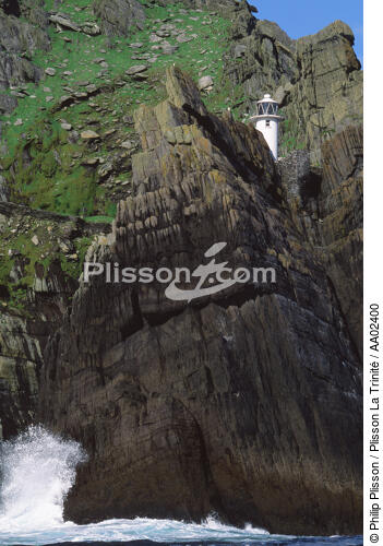 Phare de Skellig. - © Philip Plisson / Plisson La Trinité / AA02400 - Nos reportages photos - Phare [Irl]