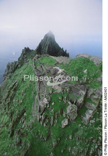 Skellig Michael en Irlande. - © Philip Plisson / Plisson La Trinité / AA02401 - Nos reportages photos - Skellig