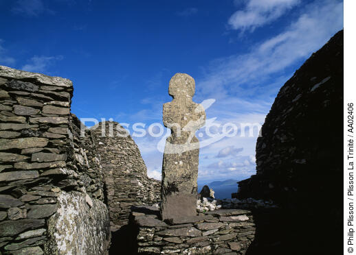 Skellig Michael en Irlande. - © Philip Plisson / Plisson La Trinité / AA02406 - Nos reportages photos - Skellig