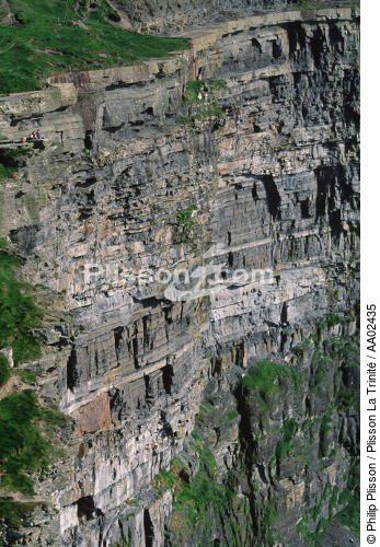 Falaises de Cliffs of Moher. - © Philip Plisson / Plisson La Trinité / AA02435 - Photo Galleries - Cliff