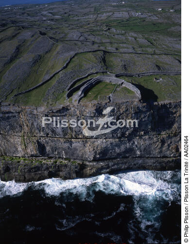 Fort de Dun Aonghasa sur l'île d'inishmore. - © Philip Plisson / Plisson La Trinité / AA02464 - Photo Galleries - Island [Ire]