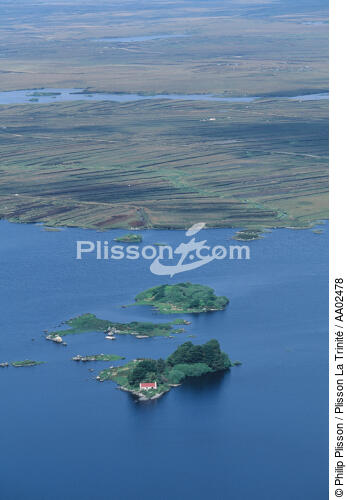 Paysage à l'entrée de Galway et Rosaveel, sur le lac Lough Corrib. - © Philip Plisson / Plisson La Trinité / AA02478 - Photo Galleries - Island [Ire]