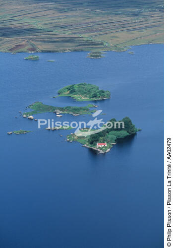 Iles sur le plus grand lac d'Irlande :le Lough Corrib. - © Philip Plisson / Plisson La Trinité / AA02479 - Nos reportages photos - Ile [Irl]