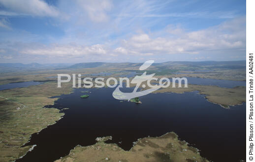 Vue aérienne du Connemara. - © Philip Plisson / Plisson La Trinité / AA02481 - Photo Galleries - Connemara [The]