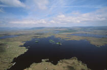 Vue aérienne du Connemara. © Philip Plisson / Plisson La Trinité / AA02481 - Nos reportages photos - Site [Irl]