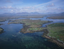 Vue aérienne d'un paysage irlandais. © Philip Plisson / Plisson La Trinité / AA02513 - Photo Galleries - Island [Ire]