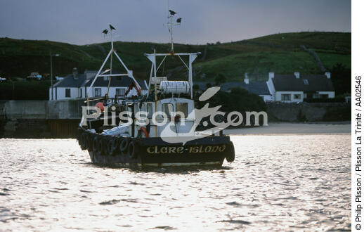Bateau de pêche de Clare Island. - © Philip Plisson / Plisson La Trinité / AA02546 - Nos reportages photos - Irlande