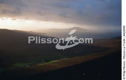 Paysage d'Achill Island. - © Philip Plisson / Plisson La Trinité / AA02569 - Nos reportages photos - Montagne