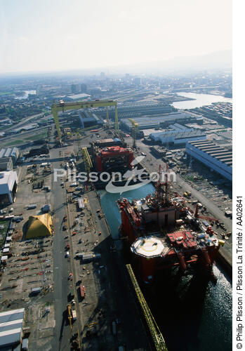 Port de Belfast. - © Philip Plisson / Plisson La Trinité / AA02641 - Photo Galleries - Shipyards