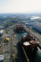 Port de Belfast. © Philip Plisson / Plisson La Trinité / AA02641 - Nos reportages photos - Construction navale