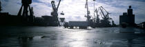 Kéroman, port de commerce de Lorient . © Philip Plisson / Plisson La Trinité / AA02810 - Nos reportages photos - Panoramique horizontal
