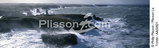 Pointe des Poulains en Belle-Ile . - © Philip Plisson / Plisson La Trinité / AA02821 - Photo Galleries - Rough weather