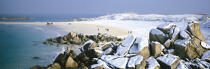 Plage des Amiets à Cléder . © Philip Plisson / Plisson La Trinité / AA02828 - Photo Galleries - Snow