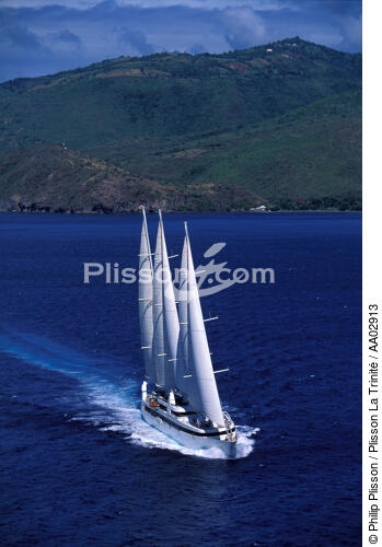 Le Ponant aux Antilles - © Philip Plisson / Plisson La Trinité / AA02913 - Photo Galleries - Passenger Liner