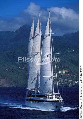 Le Ponant sous voiles - © Philip Plisson / Plisson La Trinité / AA02917 - Photo Galleries - Maritime transport