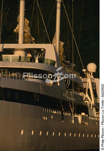 Gros plan de ponant - © Philip Plisson / Plisson La Trinité / AA02922 - Photo Galleries - Maritime transport