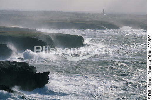 Tempête sur la côte sauvage de Belle-ile - © Philip Plisson / Plisson La Trinité / AA02992 - Photo Galleries - Storm at sea