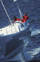 Equipage à bord de Explorer © Philip Plisson / Plisson La Trinité / AA03074 - Photo Galleries - Racing multihull