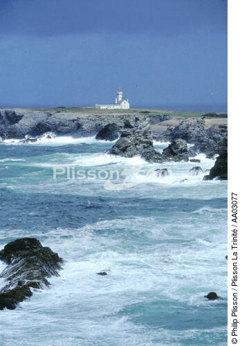 Les Poulains à Belle Ile en Mer - © Philip Plisson / Plisson La Trinité / AA03077 - Nos reportages photos - Gros temps
