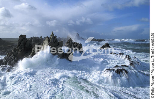 Coup de vent sur Ouessant - © Philip Plisson / Pêcheur d’Images / AA03120 - Nos reportages photos - Finistère