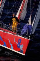 Catherine Chabaud à bord de son 60 pieds Whirpool © Guillaume Plisson / Plisson La Trinité / AA03239 - Photo Galleries - Vendée Globe Challenge