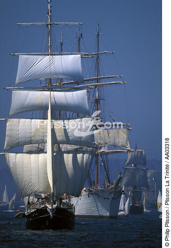 Les grands voiliers au rendez-vous de Brest 2000 - © Philip Plisson / Plisson La Trinité / AA03318 - Photo Galleries - Tall ship / Sailing ship