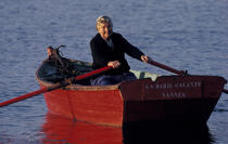 Ernestine ramant. © Philip Plisson / Plisson La Trinité / AA03466 - Photo Galleries - Rowing boat