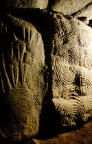 Gavrinis : tumulus de l'interieur. © Philip Plisson / Plisson La Trinité / AA03394 - Photo Galleries - Megalith