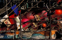 Gros plan sur du materiel de pêche. © Philip Plisson / Plisson La Trinité / AA03509 - Photo Galleries - Morlaix [The Bay of]